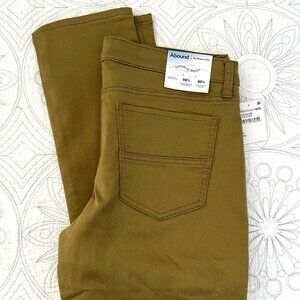 Nordstrom Olive Slim Straight Jeans 32 x 31 Stretch Twill 5-Pocket Pants